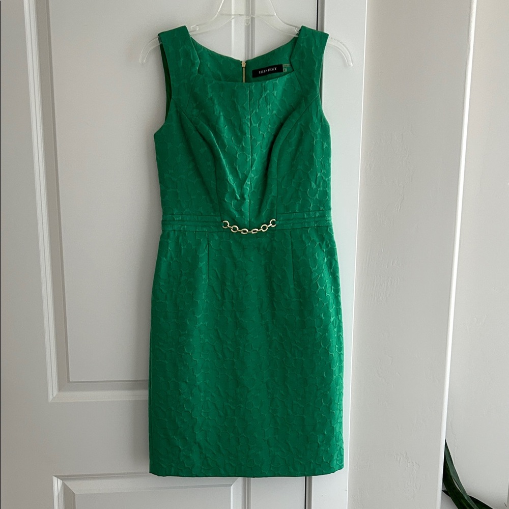 Ellen Tracy Vibrant Green Dress